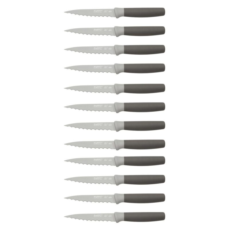 BergHOFF Leo 12-Piece 4.5  Stainless Steel Serrated Steak Knives