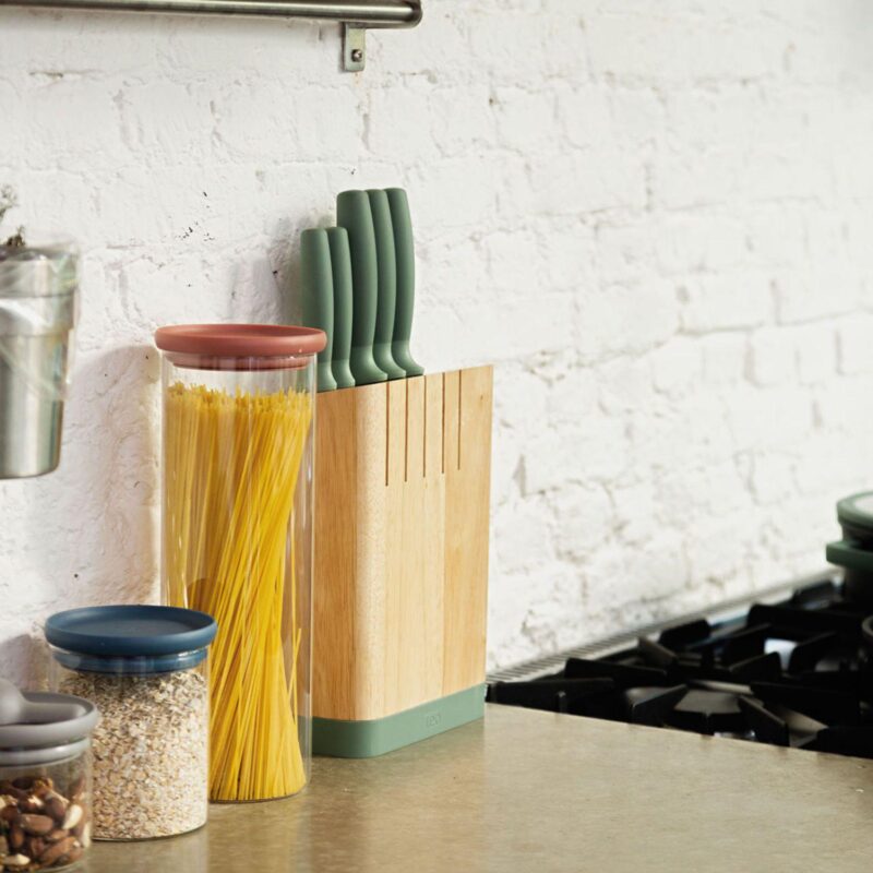 BergHOFF Leo Forest Stainless Steel 6-piece Knife Block Set - Image 9