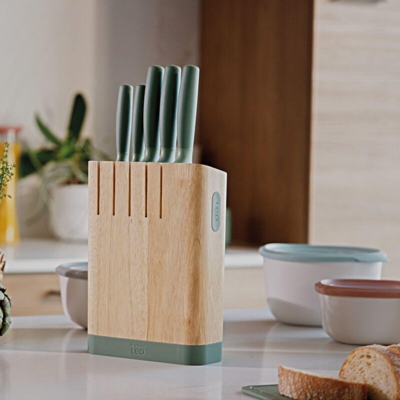 BergHOFF Leo Forest Stainless Steel 6-piece Knife Block Set - Image 4