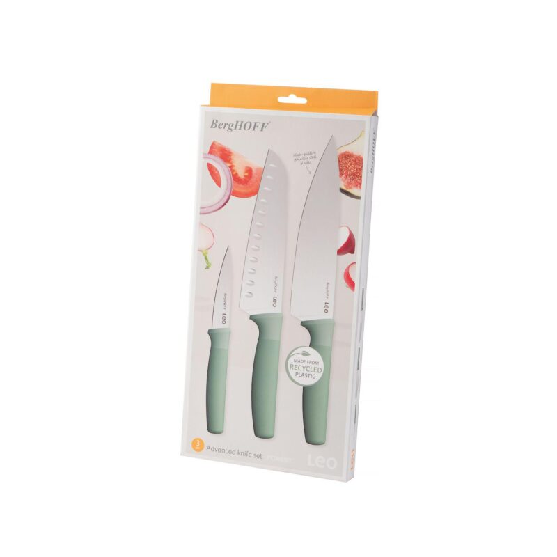 BergHOFF Leo Forest Stainless Steel 3-piece Advanced Knife Set - Image 8