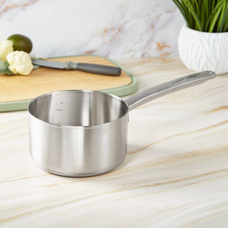 BergHOFF Leo Graphite Recycled 18/10 Stainless Steel Saucepan 6.25 , 1.7qt. - Image 2