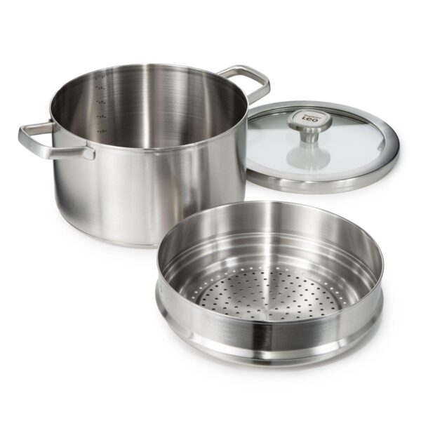 BergHOFF Leo Graphite 3 pc Stainless Steel Steamer Set