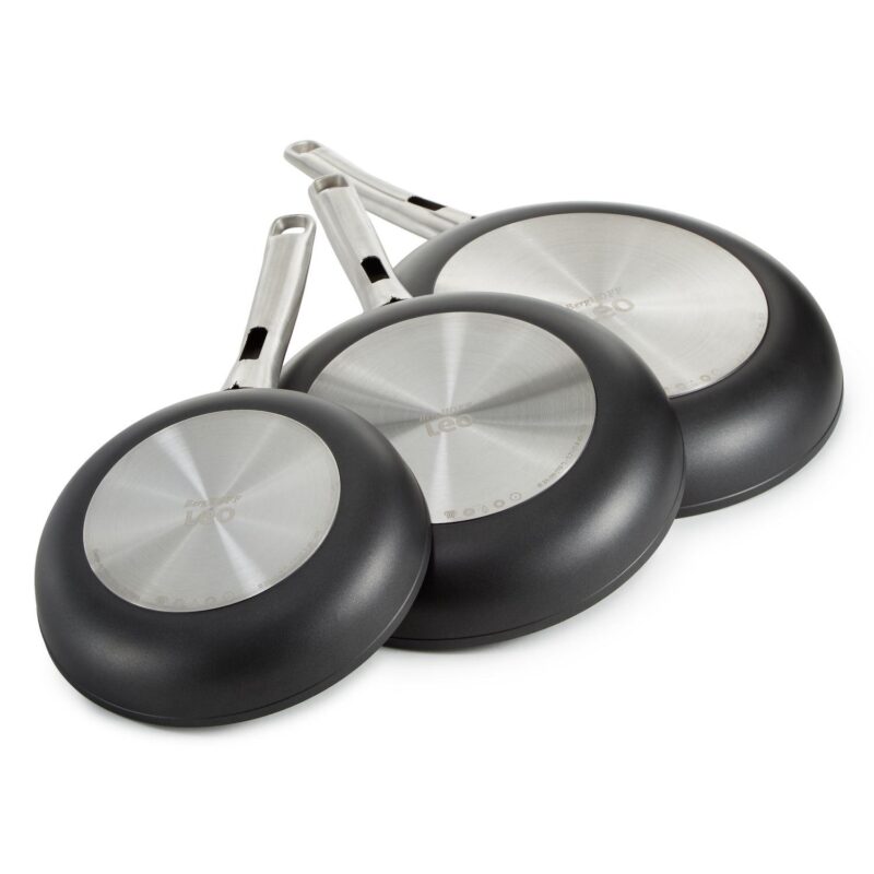 BergHOFF Leo Graphite 3 pc Nonstick Ceramic Frying Pan Set - Image 3