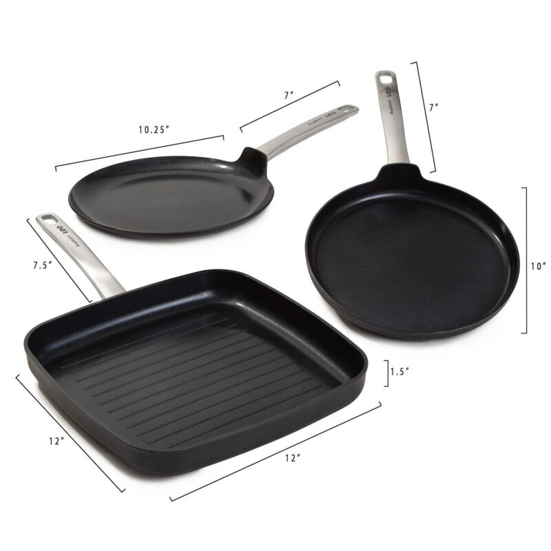 BergHOFF Leo Graphite 3 pc Nonstick Ceramic Specialty Cookware Set - Image 8