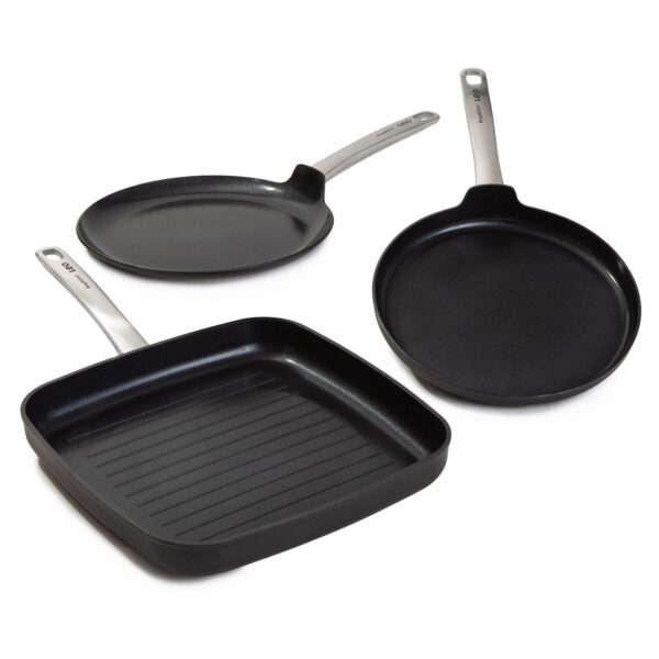 BergHOFF Leo Graphite 3 pc Nonstick Ceramic Specialty Cookware Set