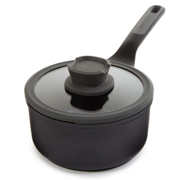 BergHOFF Leo Stone+ Nonstick Ceramic Sauce Pan with Lid