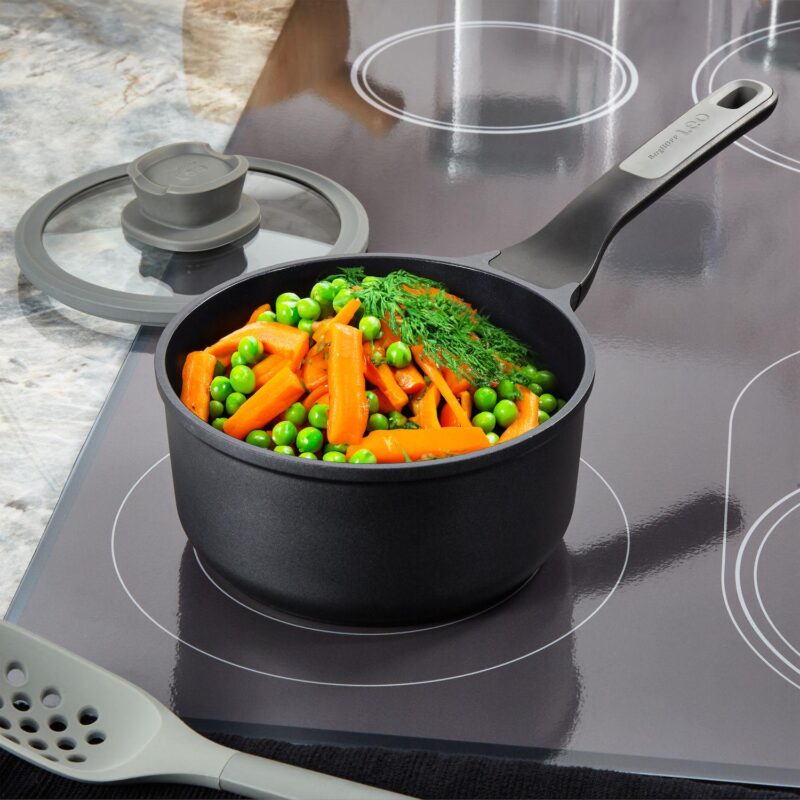 BergHOFF Leo Stone+ Nonstick Ceramic Sauce Pan with Lid - Image 8