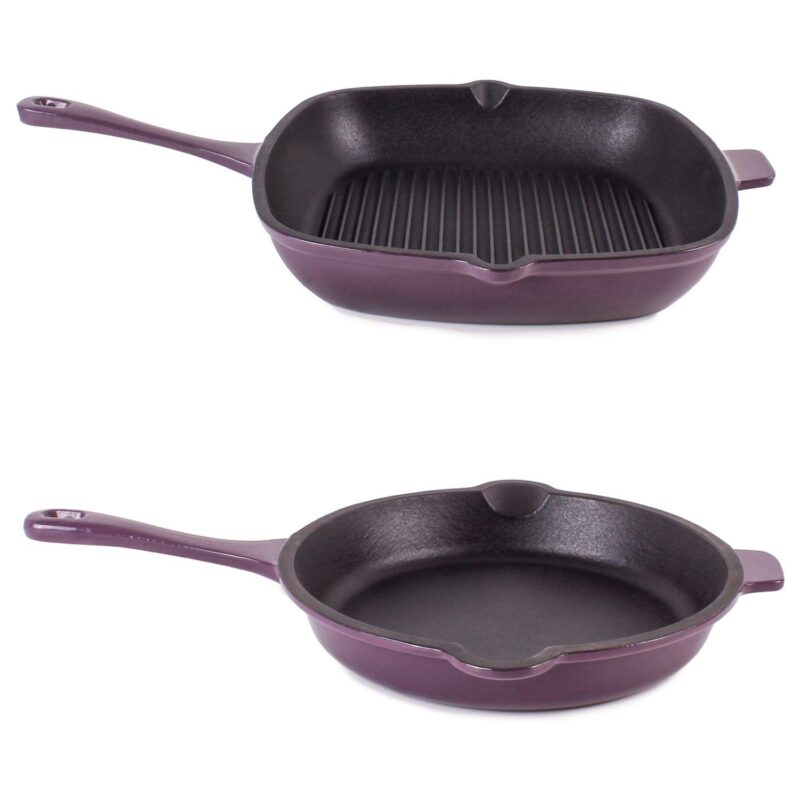 BergHOFF Neo 2-pc. Cast-Iron Frypan and Grill Pan Set - Image 13
