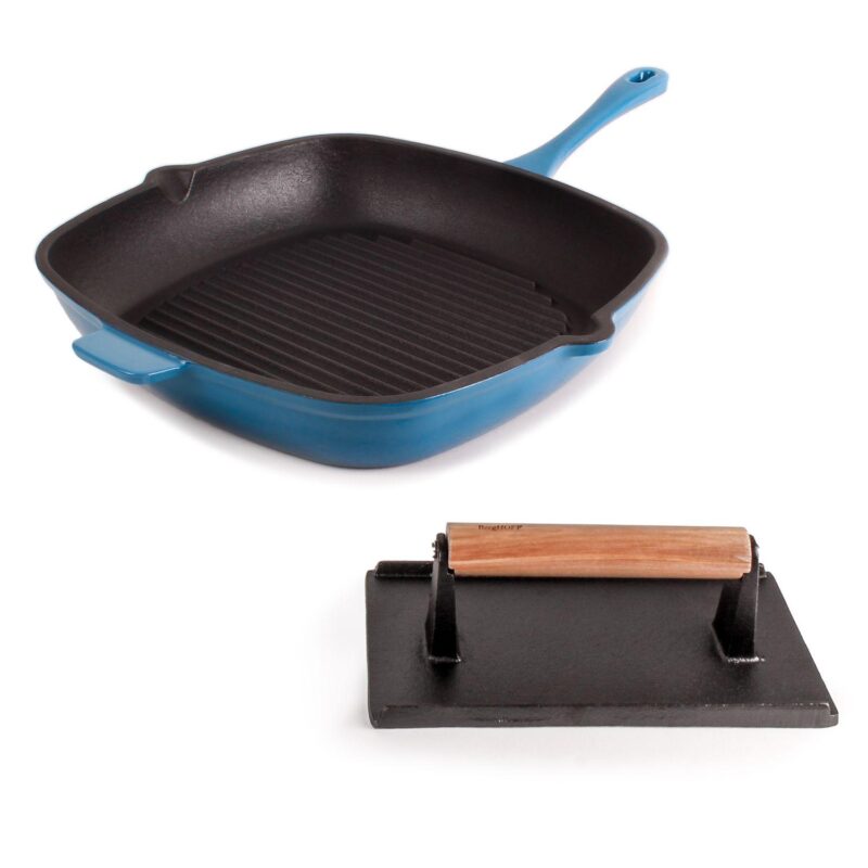 BergHOFF Neo 2-pc. Cast-Iron Grill Pan and Bacon/Steak Press Set - Image 10