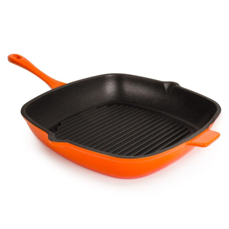 BergHOFF Neo 2-piece Cast Iron 11-in. Grill Pan and Steak Press - Image 3