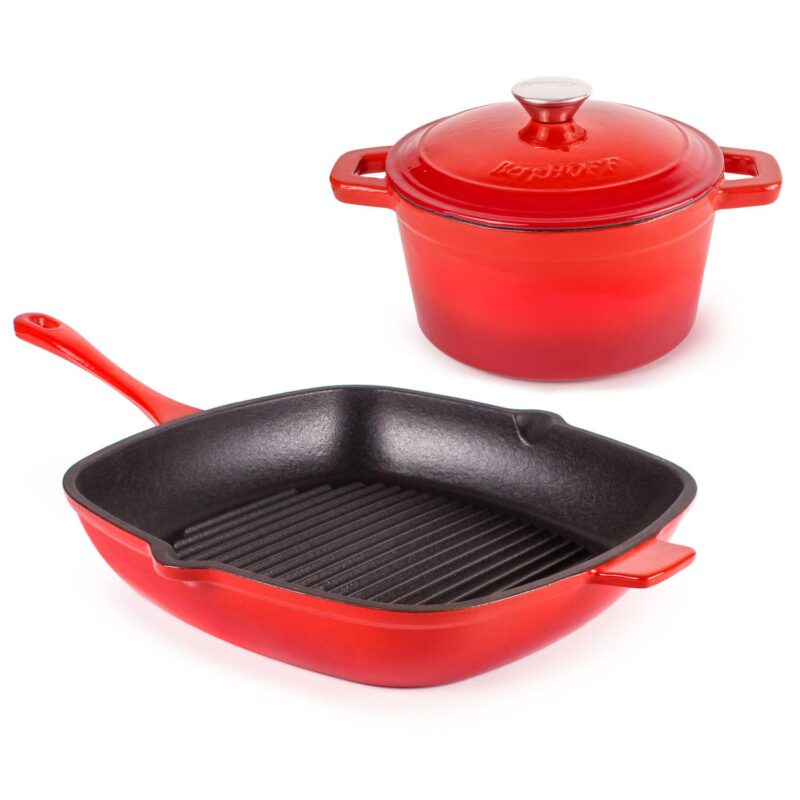 BergHOFF Neo 3-pc. Cast-Iron Dutch Oven and Grill Pan Set - Image 12