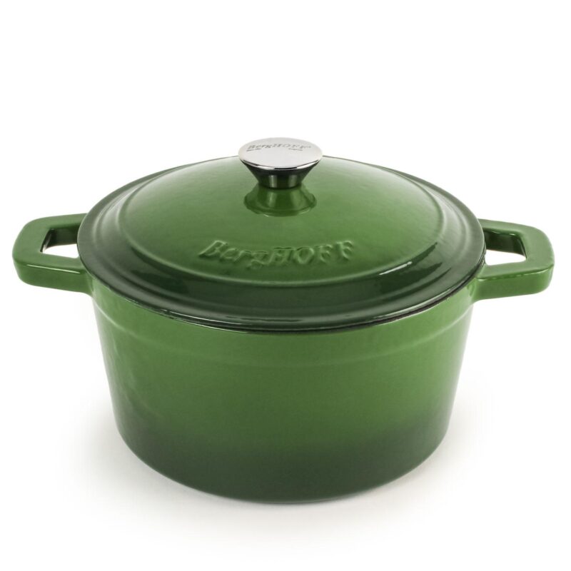 BergHOFF Neo 3 pc Cast Iron Cookware Set, Grill Pan and Round Dutch Oven - Image 5
