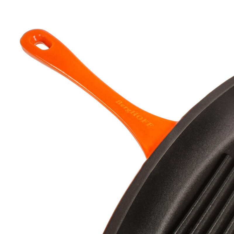 BergHOFF Neo 3 pc Cast Iron Cookware Set, Grill Pan and Round Dutch Oven - Image 7
