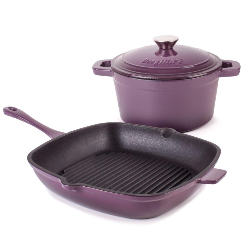 BergHOFF Neo 3-pc. Cast-Iron Dutch Oven and Grill Pan Set - Image 11