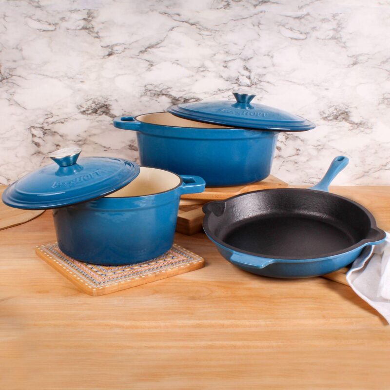 BergHOFF Neo 5-pc. Cast-Iron Dutch Ovens and Frypan Set - Image 3