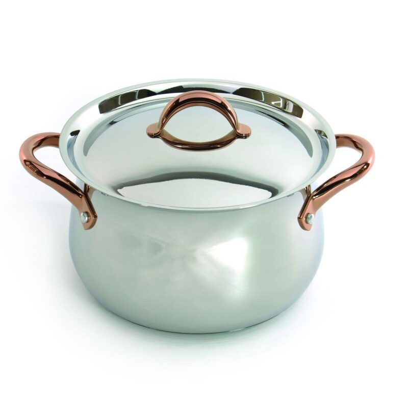 BergHOFF Ouro Gold 18/10 Stainless Steel 9.5  Stockpot with Lid