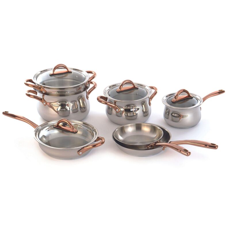 BergHOFF Ouro Gold 18/10 Stainless Steel 9.5  Stockpot with Lid - Image 7