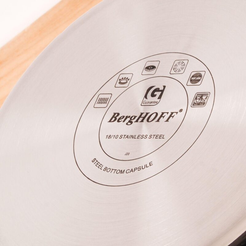 BergHOFF Ouro Gold 18/10 Stainless Steel 9.5  Stockpot with Lid - Image 4