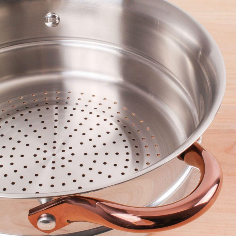 BergHOFF Ouro Gold 3 pc 18/10 SS Steamer Set - Image 2