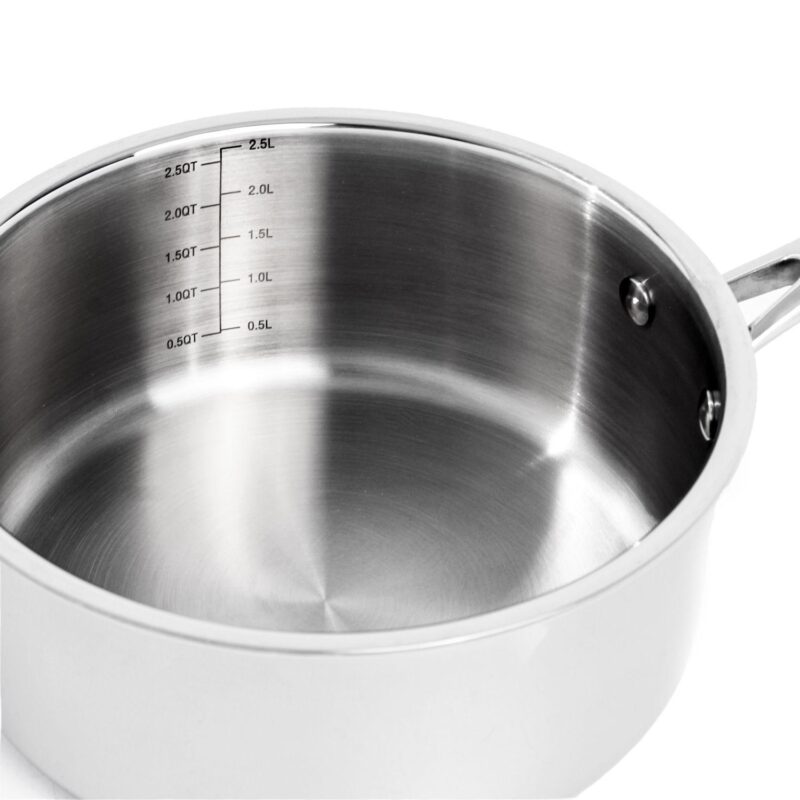 BergHOFF Professional 5 pc Tri-Ply 18/10 Stainless Steel Starter Cookware Set - Image 3