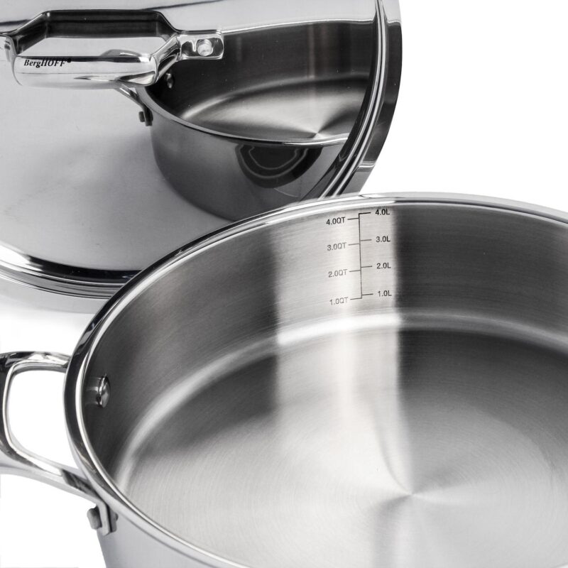 BergHOFF Professional 5 pc Tri-Ply 18/10 Stainless Steel Starter Cookware Set - Image 8