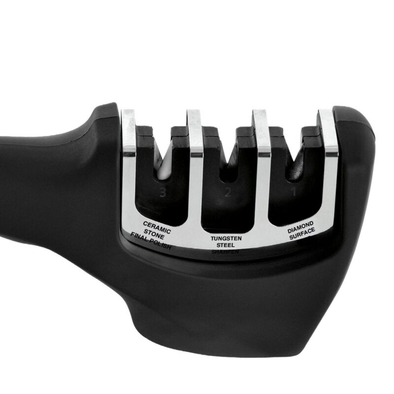 BergHOFF Straight 5-piece 18/10 Stainless Steel Specialty Knife Set with 3-Slot Sharpener - Image 9