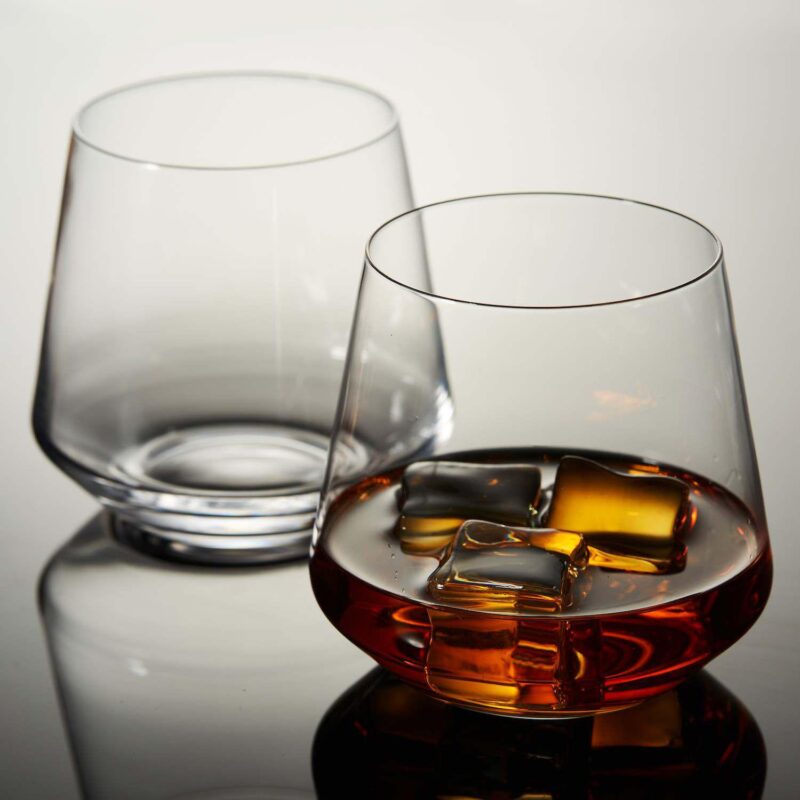 Berkware Lowball Whiskey Glasses - Tapered Whiskey Glasses (15.8oz) - Set Of 6 - Image 2