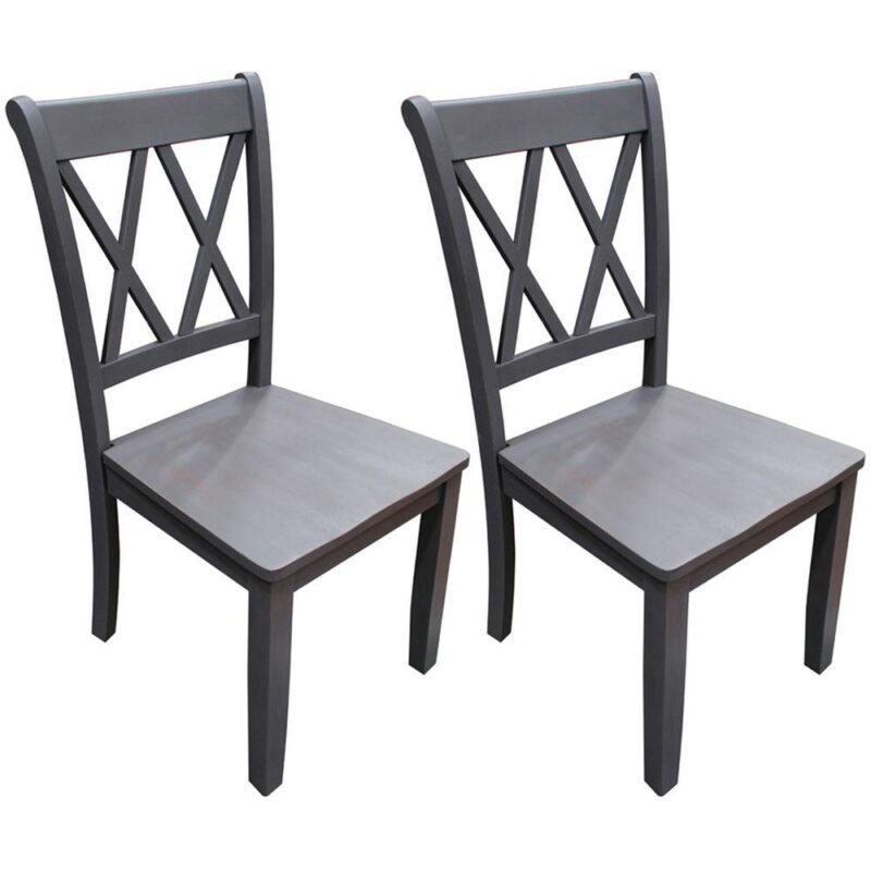 Best Master Furniture Luxembourg Solid Wood Dining Side Chair (Set of 2) - Image 2