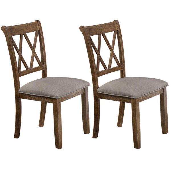 Best Master Furniture Luxembourg Solid Wood Dining Side Chair (Set of 2)