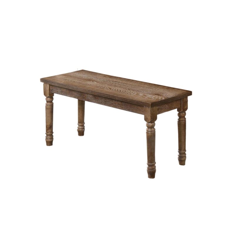 Best Master Furniture Luxembourg Solid Wood Dining Bench - Image 2