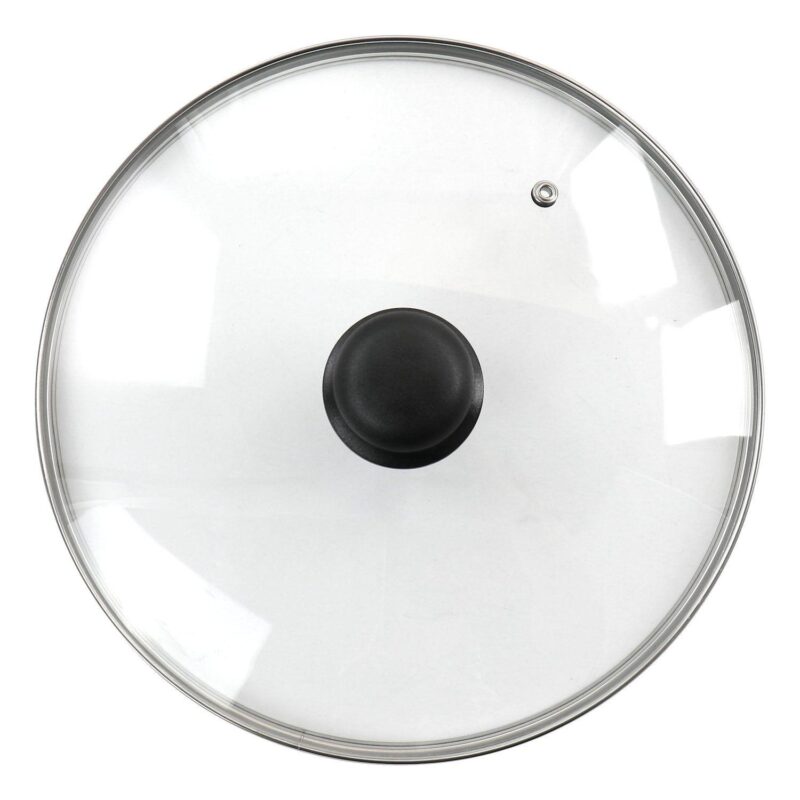 Better Chef 10 Inch Aluminum Deep Frying Pan with Glass Lid - Image 2