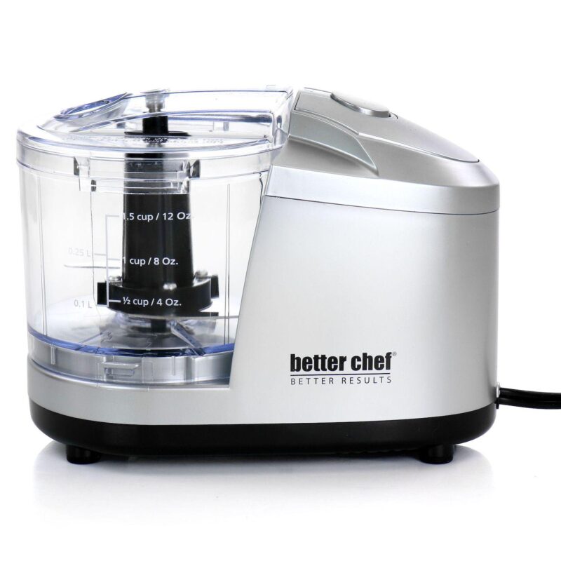 Better Chef 1.5 Cup Safety Lock Compact Chopper in Silver - Image 2