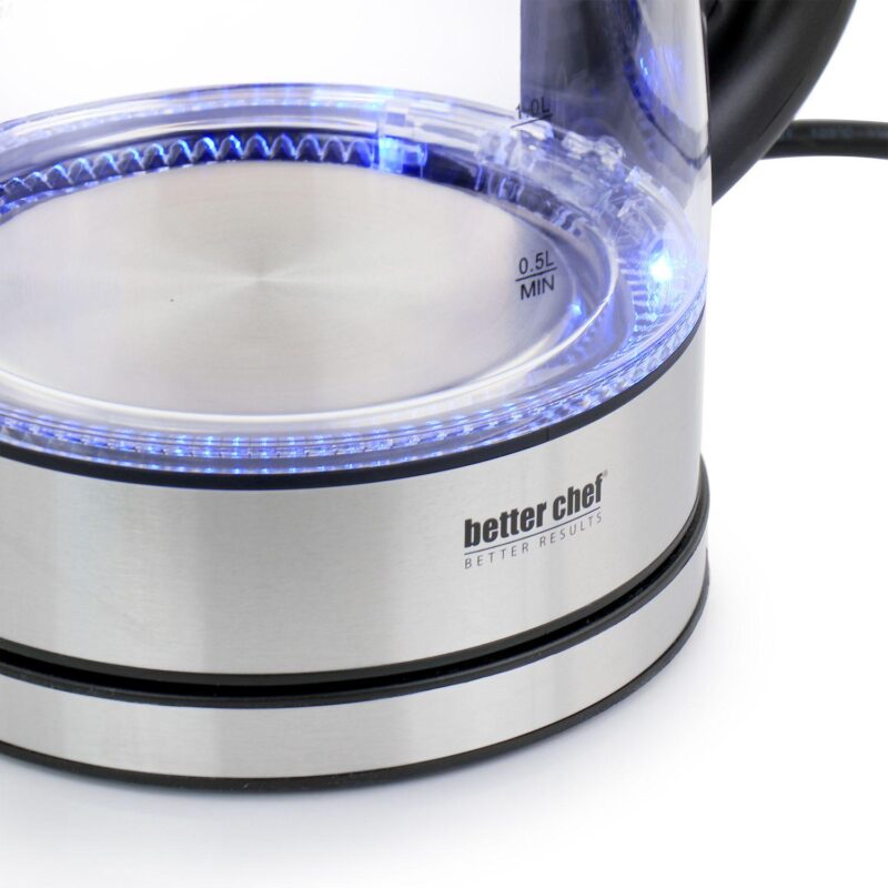 Better Chef 1.7 Liter 360 Degree Glass Cordless Electric Kettle - Image 4