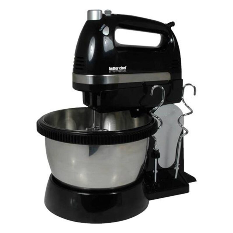 Better Chef 200 Watt Stand/Hand Mixer with Mixing Bowl - Image 2