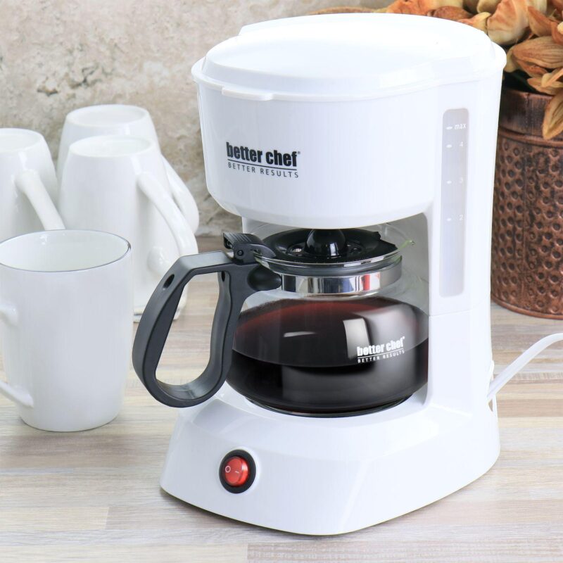 Better Chef 4 Cup Compact Coffee Maker with Removable Filter Basket - Image 5