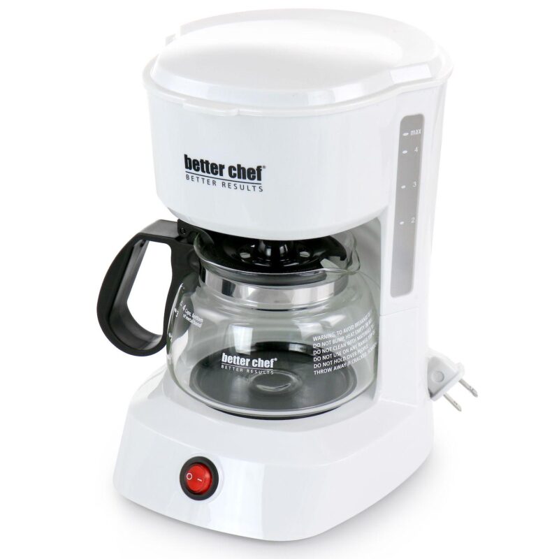 Better Chef 4 Cup Compact Coffee Maker with Removable Filter Basket - Image 2
