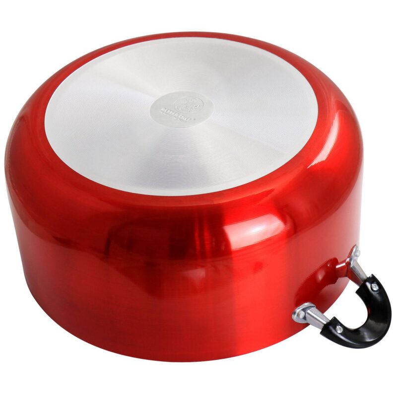 Better Chef for Professional Results 18 Quart Heavy Gauge Aluminum Dutch Oven in Red - Image 4