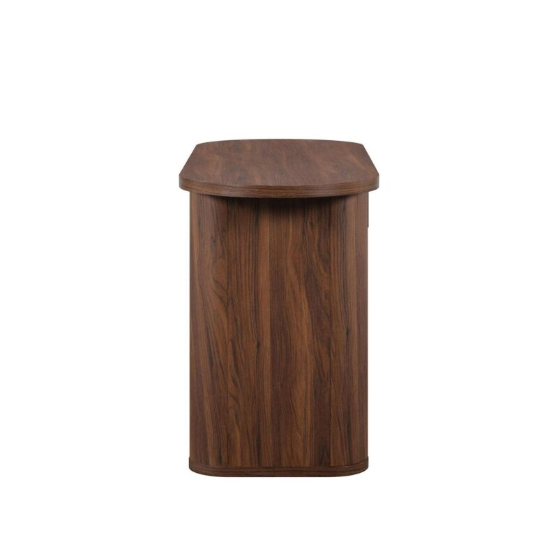 Better Homes and Gardens Juliet Oval Writing Desk, Walnut Finish - Image 11