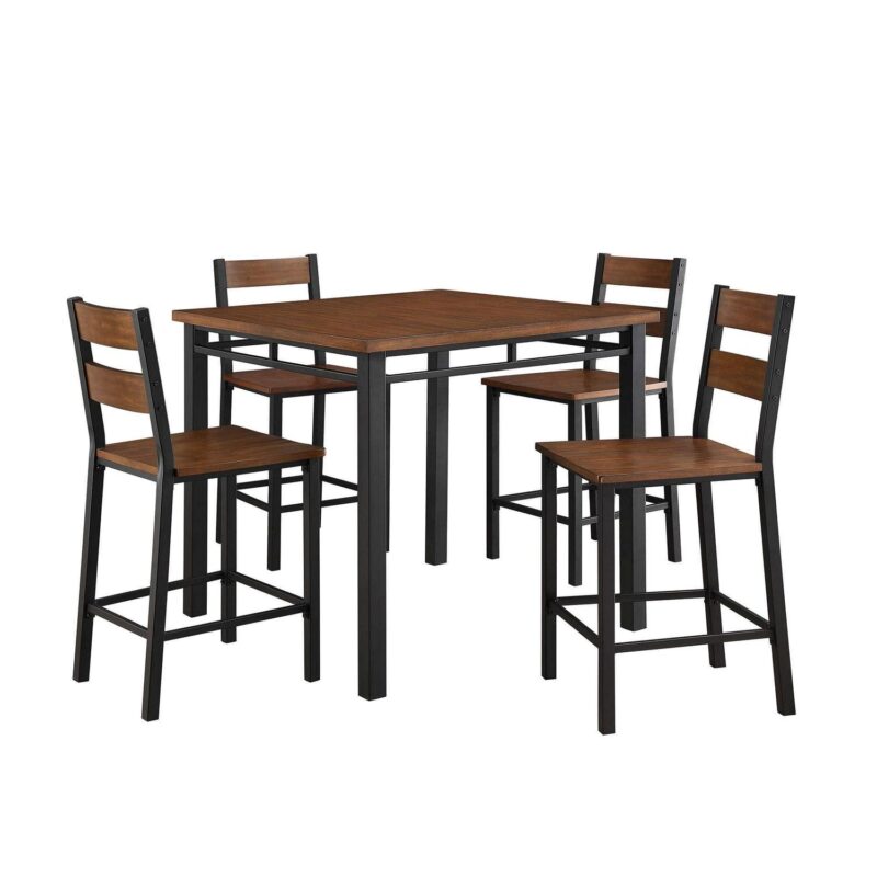 Better Homes and Gardens Austen 5-Piece Counter Height Dining Set, Vintage Oak - Image 6