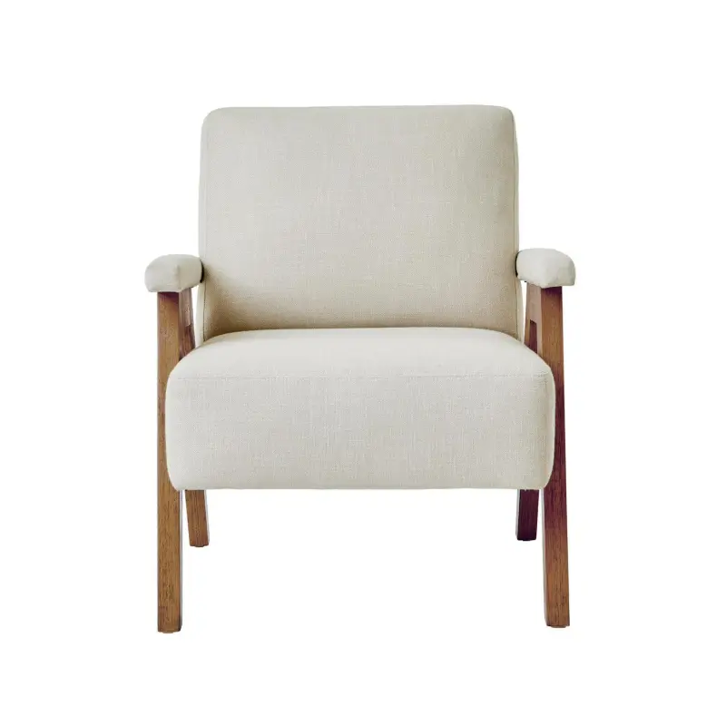 Better Homes and Gardens Ezra Accent Chair, Living Room, Cream - Image 3
