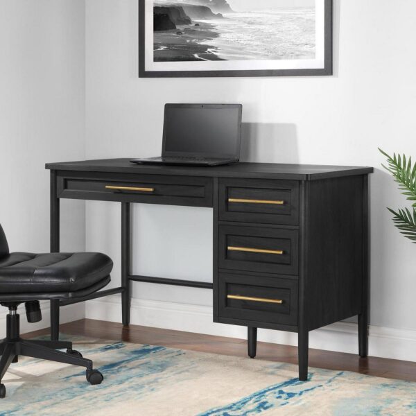 Better Homes and Gardens Oaklee Writing Desk, Charcoal Finish