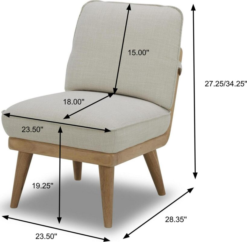 Better Homes and Gardens Springwood Slipper Chair, Light Honey - Image 5