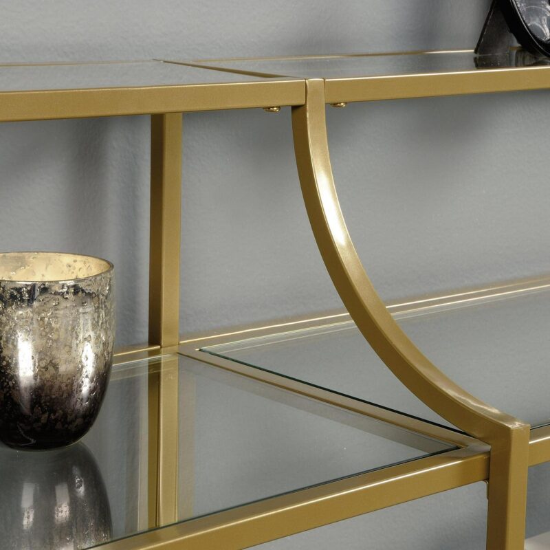 Better Homes and Gardens Nola Console Table, Gold Finish - Image 4