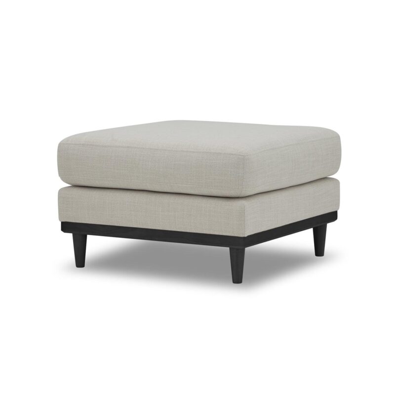 Better Homes and Gardens Springwood Square Wood Frame Ottoman, Charcoal Finish - Image 2