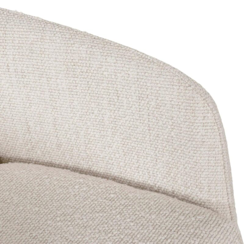 Better Homes and Gardens Juliet Office Chair, Ivory Boucle and Matte Black - Image 6