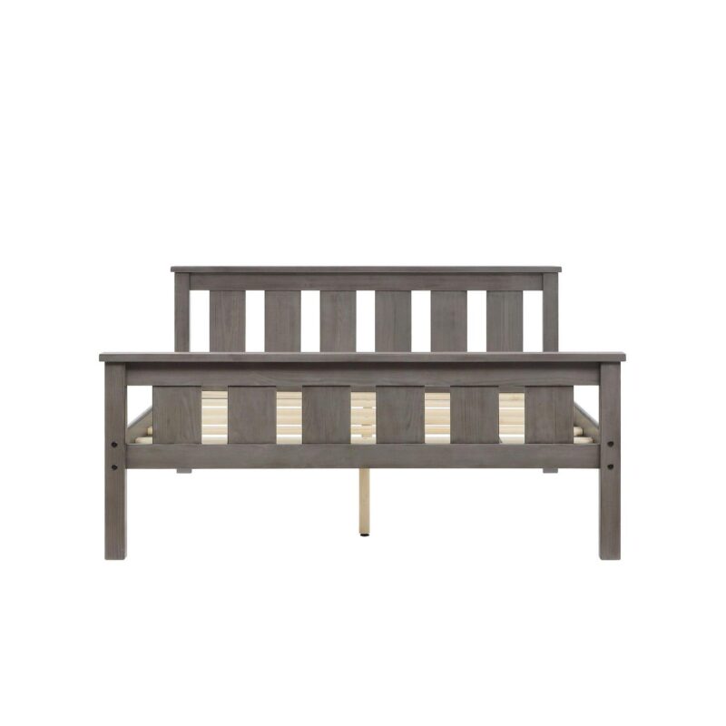 Better Homes and Gardens Kane Wooden Platform Bed, Full Size, Gray - Image 4