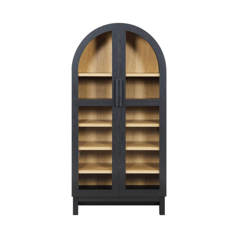 Better Homes and Gardens Juliet Arch Cabinet, Black Finish - Image 5