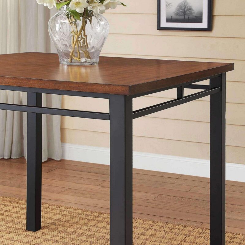Better Homes and Gardens Austen 5-Piece Counter Height Dining Set, Vintage Oak - Image 3