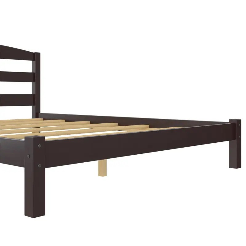 Better Homes and Gardens Leighton Solid Wood Platform Bed Frame, Full, Espresso - Image 10