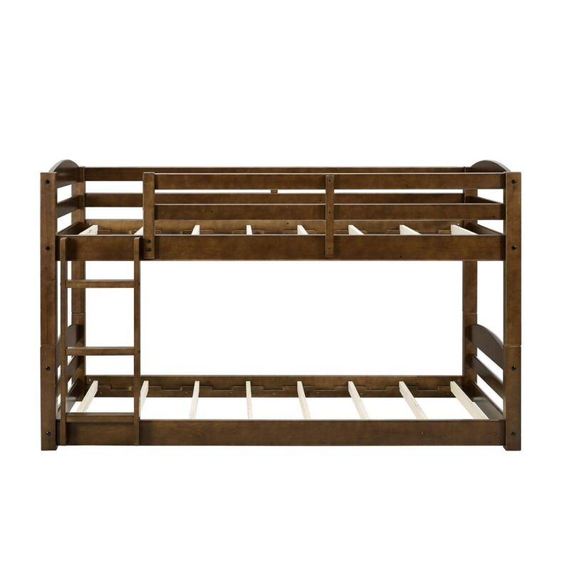 Better Homes and Gardens Tristan Twin-over-Twin Convertible Floor Bunk Bed, Mocha - Image 8